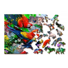 Puzzle Wooden City Isola dei pappagalli Wooden City - 1