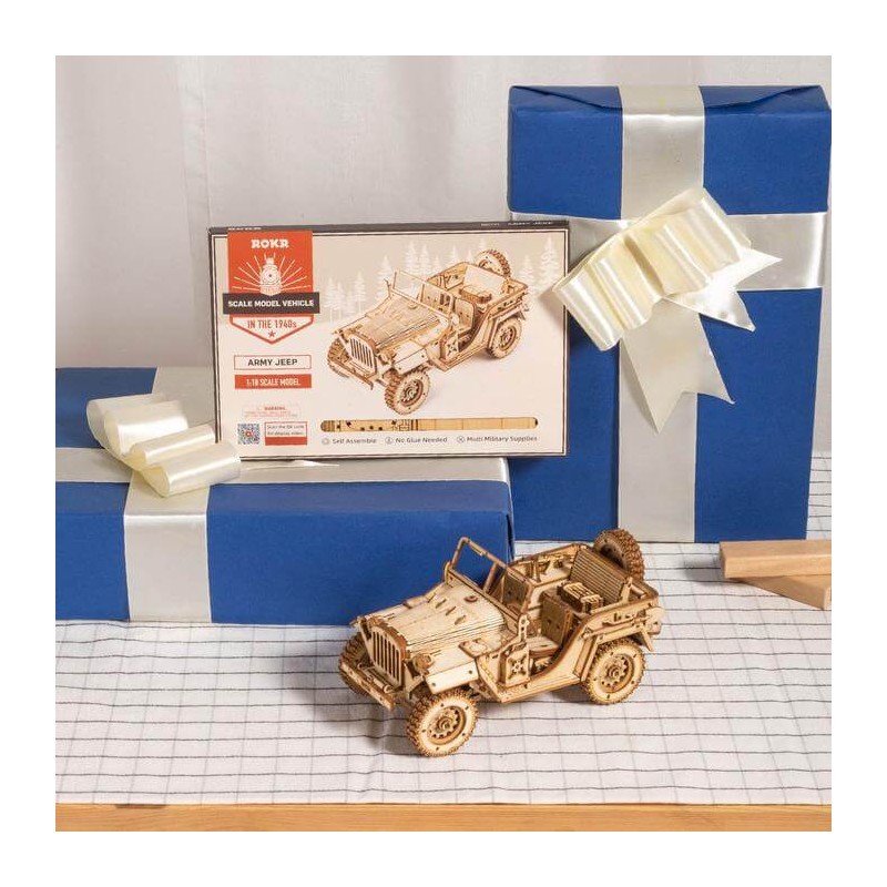 Robotime K Di Modelli Di Auto ROKR, Puzzle 3D In Legno Per - Foto 11