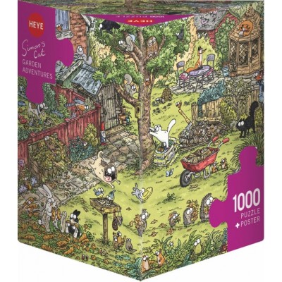 Puzzle Heye Avventure nel giardino dei 1000 pezzi Heye - 1