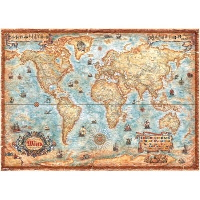Puzzle Heye Mappa del mondo in 2000 pezzi Heye - 1