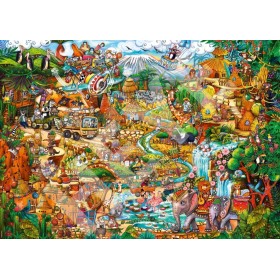 Puzzle Heye Safari esotico 2000 pezzi Heye - 1