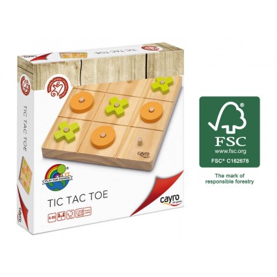 Tic Tac Toe Wood - Giochi Da Tavolo 