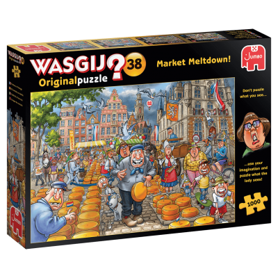 Puzzle Jumbo Wasgij Original 38 Crollo del mercato dei 1000 pezzi Jumbo - 1