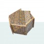 Yosegi Hexagon 6-Stage Japanese Box Oka Craft - 2