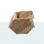 Yosegi Hexagon 6-Stage Japanese Box Oka Craft - 4