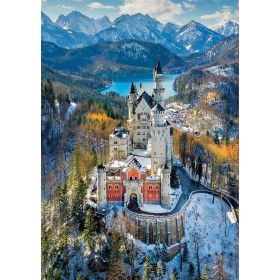 Puzzle Educa Castello di Neuschwanstein Inverno da 1000 Pezzi Puzzles Educa - 1