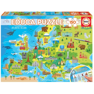Puzzle Educa Mappa dell'Europa in 150 pezzi Puzzles Educa - 1