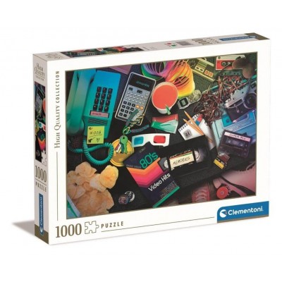 Puzzle Clementoni Nostalgia degli anni 80 1000 pezzi Clementoni - 1