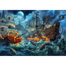 Puzzle Clementoni Battaglia pirata 6000 pezzi Clementoni - 1