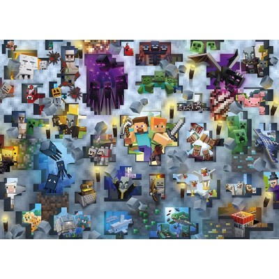 Puzzle Ravensburger Mobs Minecraft 1000 Pezzi Ravensburger - 1