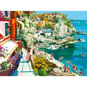 Puzzle Ravensburger Romanticismo alle Cinque Terre 1500 pezzi Ravensburger - 1