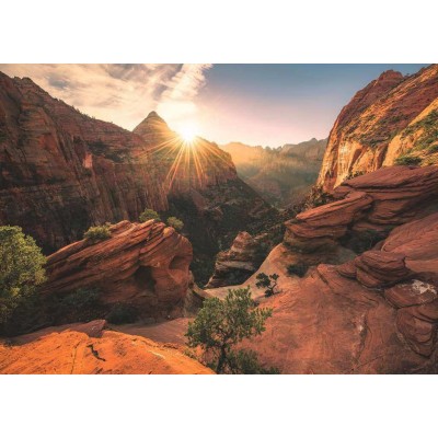 Puzzle Ravensburger Zion Canyon, Stati Uniti d'America 1000 pezzi Ravensburger - 1