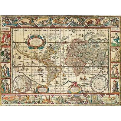 Puzzle Ravensburger Mappa del mondo 1650 di 2000 pezzi Ravensburger - 1