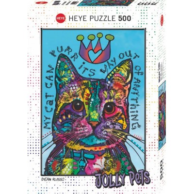 Puzzle Heye Il mio gatto può fare le fusa 500 pezzi Heye - 1