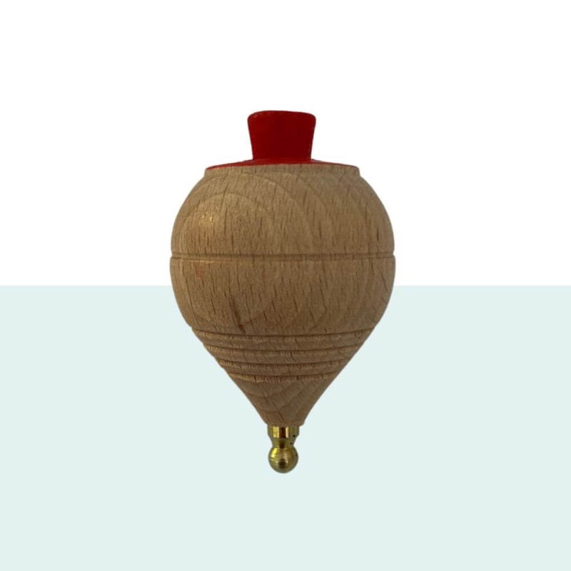 Trottola Pinocchio In Legno – Made In Italy – Set Da 2 Pezzi, Giocattolo Artigianale GICO, 4x5 Cm - 3