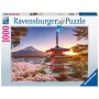 Puzzle Ravensburger Monte Fuji Fiori di Ciliegio 1000 Pezzi Ravensburger - 2