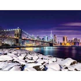 Puzzle Ravensburger Inverno a New York 1500 pezzi Ravensburger - 1