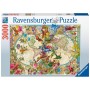 Puzzle Ravensburger Mappa del mondo di Flora e Fauna 3000 Pezzi Ravensburger - 2