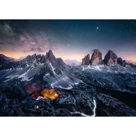 Puzzle Ravensburger Le Tre Cime di Lavaredo, Dolomiti 1000 Pezzi Ravensburger - 1