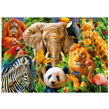 Puzzle Educa Collage di animali selvatici di 500 pezzi Puzzles Educa - 1