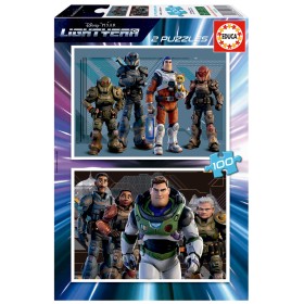 Puzzle Educa Lightyear 2X100 Pezzi Puzzles Educa - 1