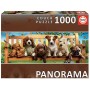 Puzzle Educa Cuccioli sulla panchina panoramica da 1000 pezzi Puzzles Educa - 1