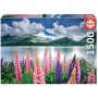 Puzzle Educa Lupini sulle rive del lago di Sils, Svizzera 1500 pezzi Puzzles Educa - 2