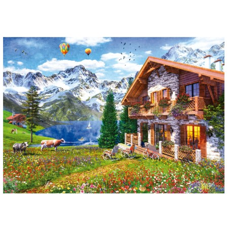 Puzzle Educa Casa nelle Alpi 4000 pezzi Puzzles Educa - 1