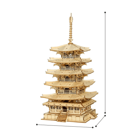 Robotime Pagoda a cinque piani Robotime - 1