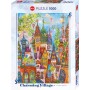 Puzzle Heye Villaggio di Charme, Archi Rossi 1000 Pezzi Heye - 2