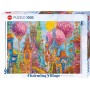 Puzzle Heye Villaggio di Charme, Alberi Rosa 1000 Pezzi Heye - 2