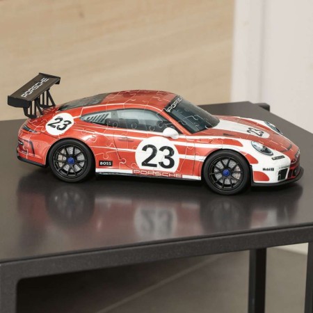 PORSCHE 911 GT3 CUP salzburg design 3D PUZZLE senza colla RAVENSBURGER  modellino 152 PEZZI età 8+