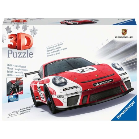 Puzzle 3D Ravensburger Porsche 911 GT3 Cup Salzburg 152 pezzi Ravensburger - 1