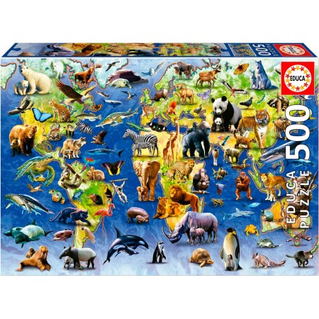 Educa Puzzle delle specie in via di estinzione con 500 pezzi Puzzles Educa - 1