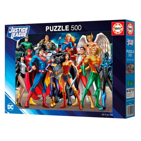 Educa Justice League DC Comics Puzzle 500 pezzi Puzzles Educa - 1