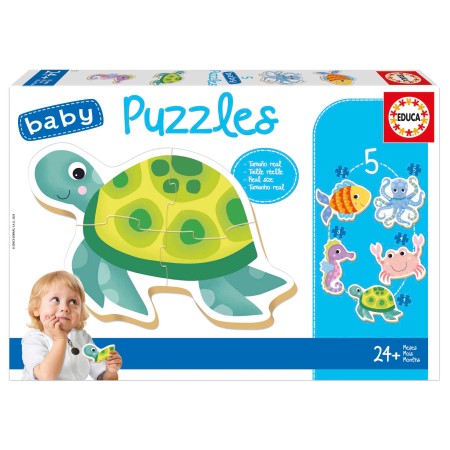 Puzzle Educa Baby puzzle animali acquatici Puzzles Educa - 2