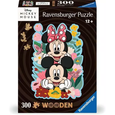 Puzzle Ravensburger Disney Mickey & Minnie in Legno da 300 Pezzi Ravensburger - 1