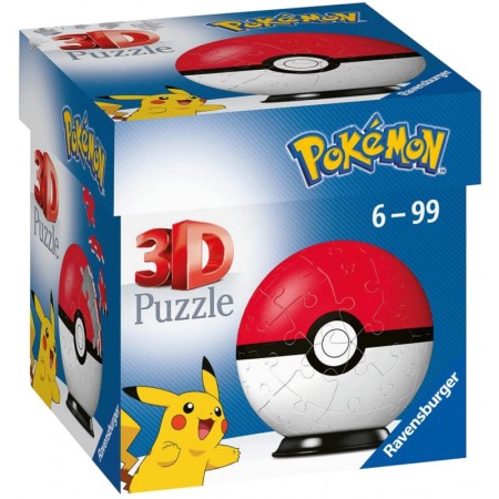 Puzzle 3D Poké Ball Pokémon da 54 Pezzi Ravensburger - 1