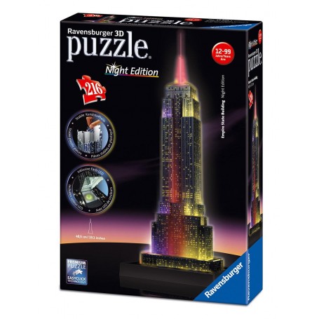 Vendita di Puzzle Ravensburger Empire State 3D con luce