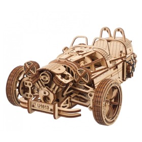 ROKR Modellino Auto Vintage Meccanico 3D Puzzle Legno - Foto 8