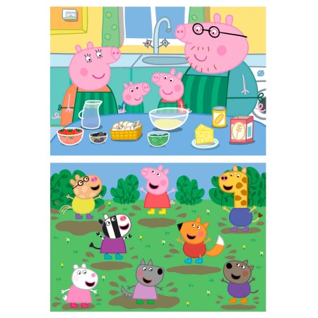 Puzzle in legno Educa Peppa Pig 2 x 25 pezzi