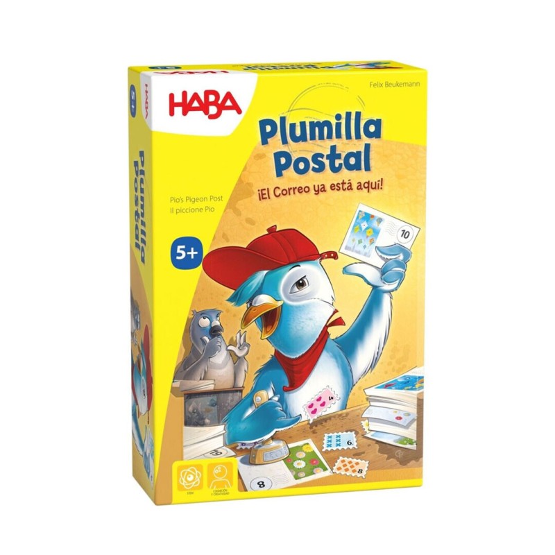 HABA 306715 - Penna con cartolina per bambini, gioco da tavolo da