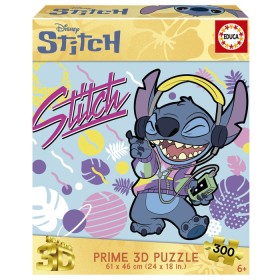 Puzzle Educa Disney Stitch 3D Musica da 300 Pezzi Puzzles Educa - 1