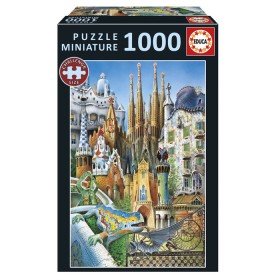 Puzzle Educa Collage Gaudí Miniatura da 1000 Pezzi Puzzles Educa - 1