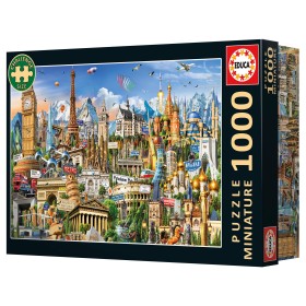 Puzzle Educa Simboli d'Europa Miniatura 1000 Pz Puzzles Educa - 1