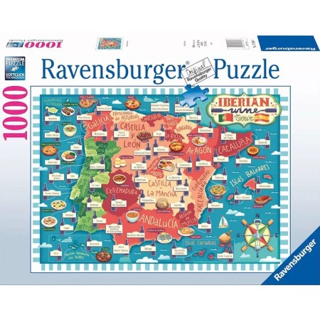Puzzle Ravensburger Mappa dei vini iberici 1000 pezzi Ravensburger - 1
