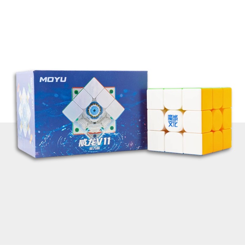 MoYu WeiLong V11 3x3 – Cubo Mágico Visible Con 8 Niveles De Ajuste Doble – Versión Spring M, Núcleo Bola