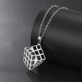 Ciondolo Cubo di Rubik (Argento) - 1