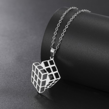 Ciondolo Cubo di Rubik (Argento) - 1