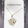 Ciondolo Cubo di Rubik (Placcato oro 18K) - 4